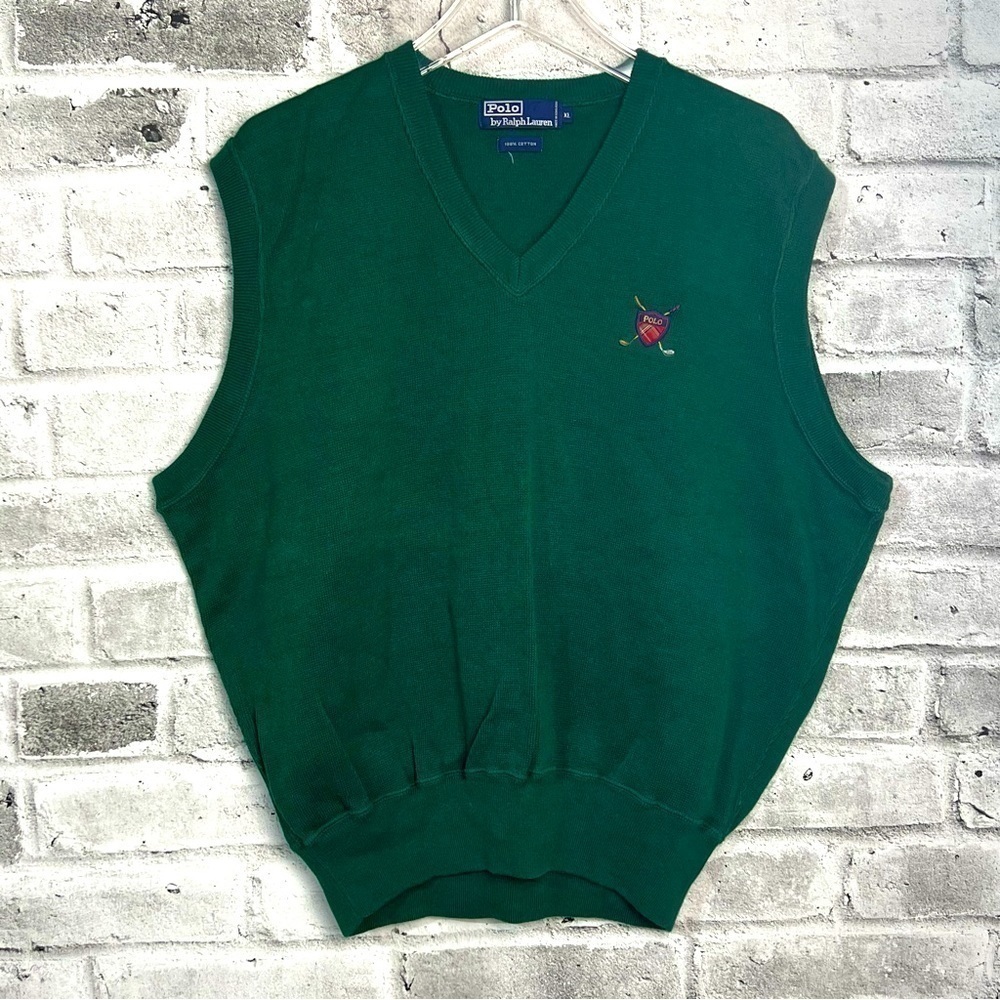 Vintage Polo by Ralph Lauren Green Sweater Vest